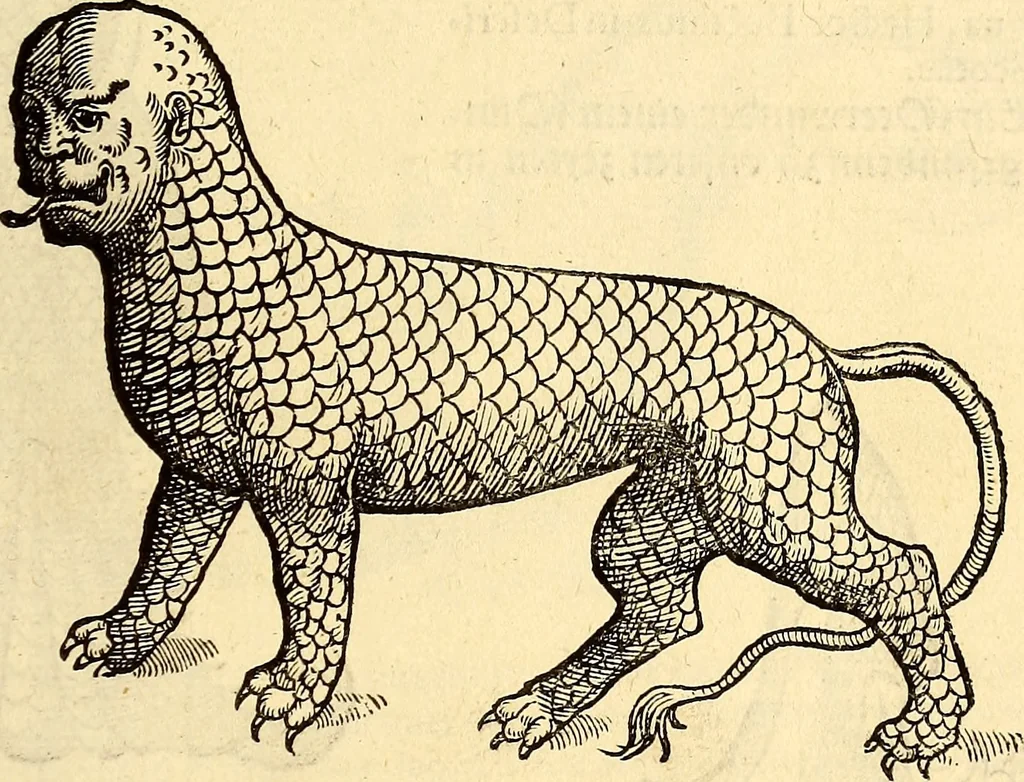 An illustration from Icones animalium quadrupedum uiuiparorum et ouiparorum : quae in Historiae animalium Conradi Gesneri libro I. et II. describuntur, cum nomenclaturis singulorum latinis, graecis, italicis, gallicis, et germanicis plerunque, et aliarum quoque linguarum, certis ordinibus digestae, 1560, leaf 494