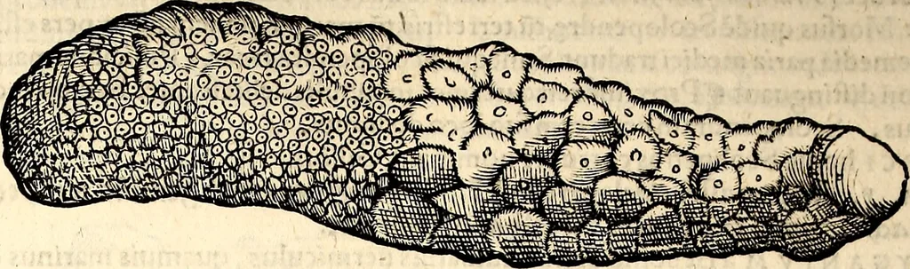 An illustration from Icones animalium quadrupedum uiuiparorum et ouiparorum : quae in Historiae animalium Conradi Gesneri libro I. et II. describuntur, cum nomenclaturis singulorum latinis, graecis, italicis, gallicis, et germanicis plerunque, et aliarum quoque linguarum, certis ordinibus digestae, 1560, leaf 593