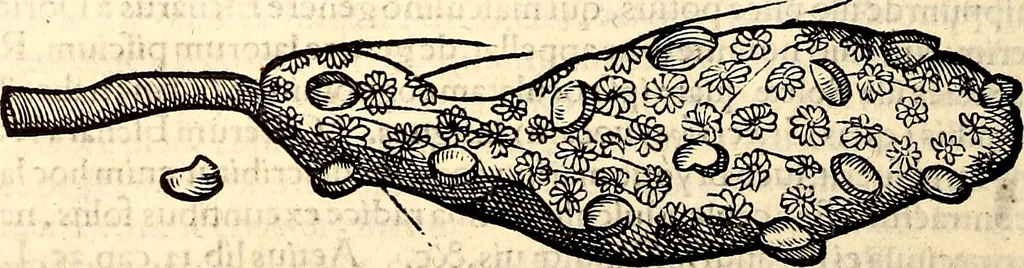 An illustration from Icones animalium quadrupedum uiuiparorum et ouiparorum : quae in Historiae animalium Conradi Gesneri libro I. et II. describuntur, cum nomenclaturis singulorum latinis, graecis, italicis, gallicis, et germanicis plerunque, et aliarum quoque linguarum, certis ordinibus digestae, 1560, leaf 593