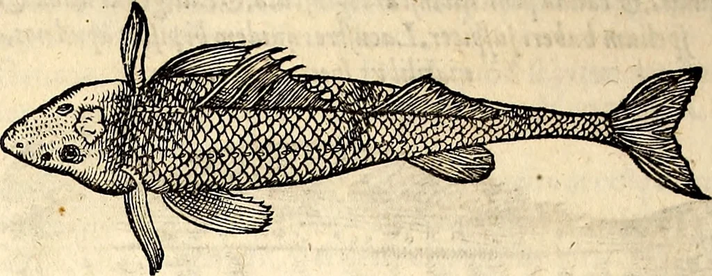 An illustration from Icones animalium quadrupedum uiuiparorum et ouiparorum : quae in Historiae animalium Conradi Gesneri libro I. et II. describuntur, cum nomenclaturis singulorum latinis, graecis, italicis, gallicis, et germanicis plerunque, et aliarum quoque linguarum, certis ordinibus digestae, 1560, leaf 613