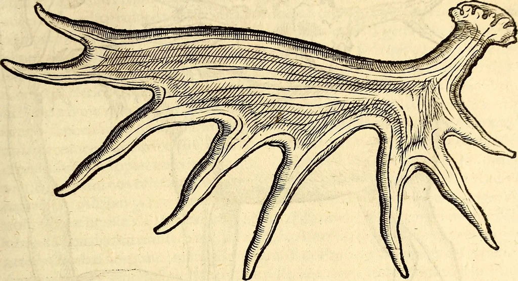 An illustration from Icones animalium quadrupedum uiuiparorum et ouiparorum : quae in Historiae animalium Conradi Gesneri libro I. et II. describuntur, cum nomenclaturis singulorum latinis, graecis, italicis, gallicis, et germanicis plerunque, et aliarum quoque linguarum, certis ordinibus digestae, 1560, leaf 64