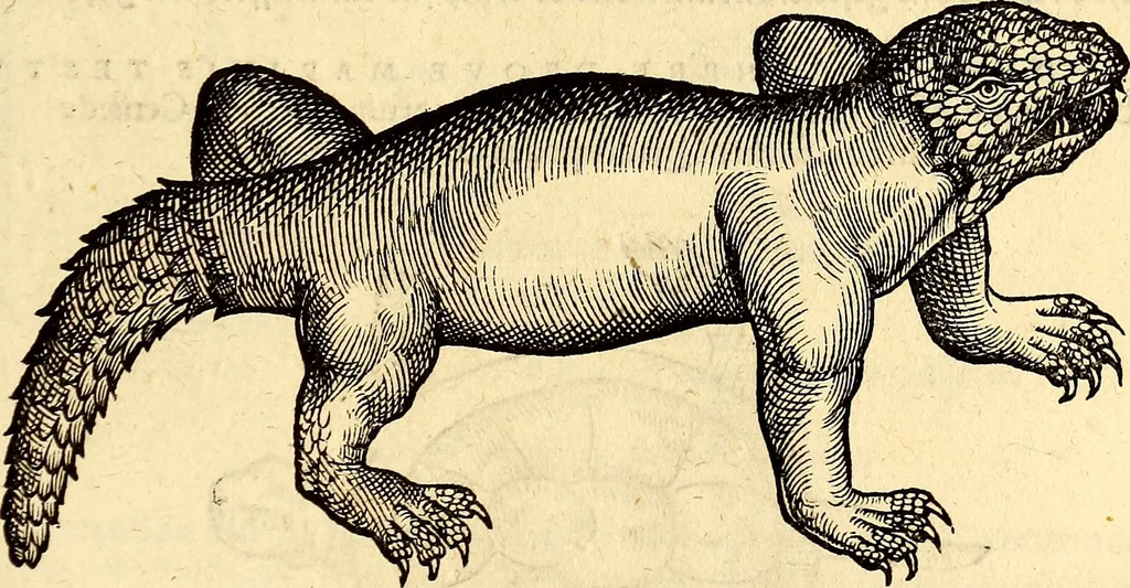 An illustration from Icones animalium quadrupedum uiuiparorum et ouiparorum : quae in Historiae animalium Conradi Gesneri libro I. et II. describuntur, cum nomenclaturis singulorum latinis, graecis, italicis, gallicis, et germanicis plerunque, et aliarum quoque linguarum, certis ordinibus digestae, 1560, leaf 678
