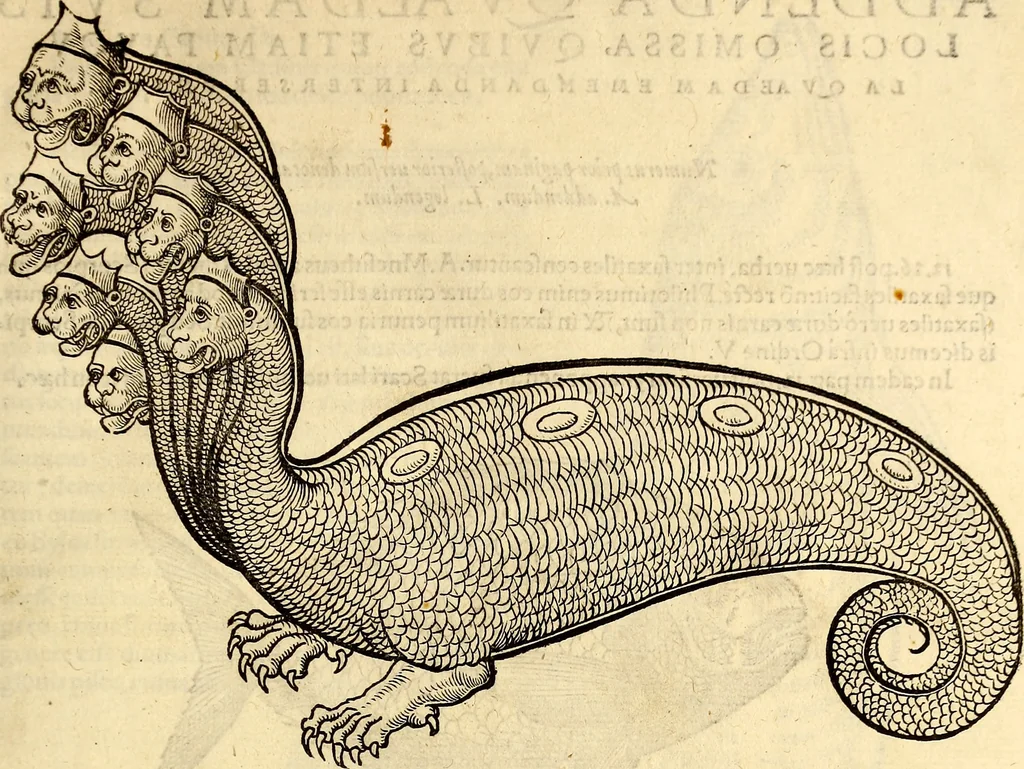 An illustration from Icones animalium quadrupedum uiuiparorum et ouiparorum : quae in Historiae animalium Conradi Gesneri libro I. et II. describuntur, cum nomenclaturis singulorum latinis, graecis, italicis, gallicis, et germanicis plerunque, et aliarum quoque linguarum, certis ordinibus digestae, 1560, leaf 684
