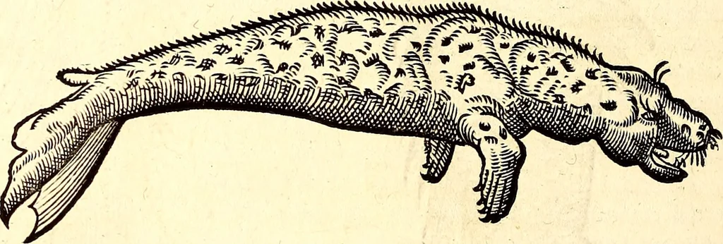 An illustration from Icones animalium quadrupedum uiuiparorum et ouiparorum : quae in Historiae animalium Conradi Gesneri libro I. et II. describuntur, cum nomenclaturis singulorum latinis, graecis, italicis, gallicis, et germanicis plerunque, et aliarum quoque linguarum, certis ordinibus digestae, 1560, leaf 687