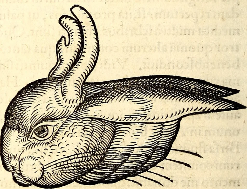 An illustration from Icones animalium quadrupedum uiuiparorum et ouiparorum : quae in Historiae animalium Conradi Gesneri libro I. et II. describuntur, cum nomenclaturis singulorum latinis, graecis, italicis, gallicis, et germanicis plerunque, et aliarum quoque linguarum, certis ordinibus digestae, 1560, leaf 73