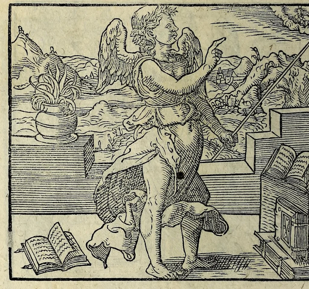 An illustration from Icones catecheseos et virtvtvm ac uitiorum illustratae numeris Iohannis Hofferi cobergensis : item. Historia passionis domini nostri Iesu Christi effigiata, 1558, leaf 56