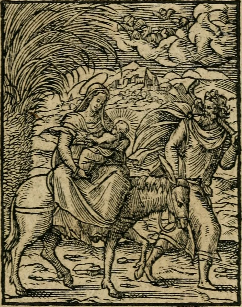 An illustration from Icones historicae Novi Testamenti, carminibus latinis et gallicis illustratae, in quibus exponitur historia in singulis exhibita figuris = Figures historiques du Nouveau Testament, accompagnées de quadrains en latin et en françois, qui exposent l'histoire representée en chaque figure, 1681, leaf 20