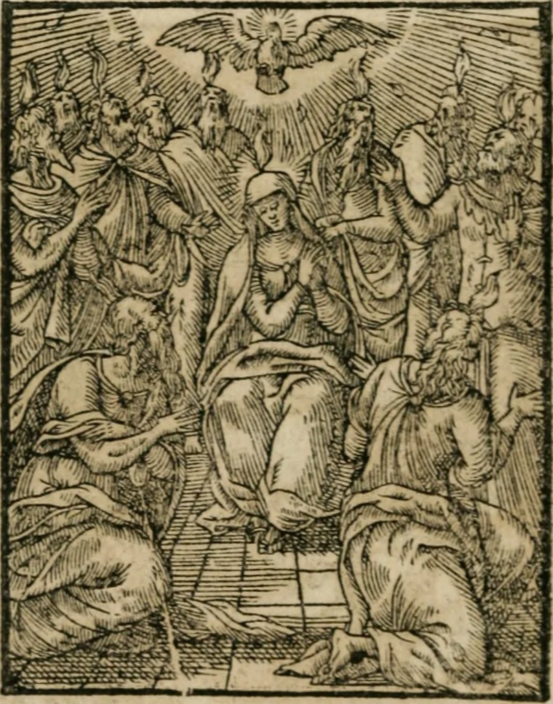 An illustration from Icones historicae Novi Testamenti, carminibus latinis et gallicis illustratae, in quibus exponitur historia in singulis exhibita figuris = Figures historiques du Nouveau Testament, accompagnées de quadrains en latin et en françois, qui exposent l'histoire representée en chaque figure, 1681, leaf 67