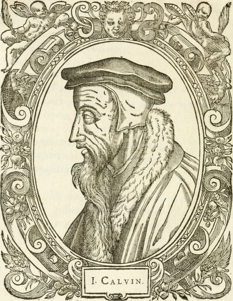 An illustration from Icones, id est, Verae imagines virorvm doctrina simvl et pietate illvstrivm, qvorvm praecipuè ministerio partim bonarum literarum studia sunt restituta, partim vera religio in variis orbis christiani regionibus, nostra patrúmque memoria fuit instaurata: additis eorundem vitae & operae descriptionibus, quibus adiectae sunt nonnullae picturae quas emblemata vocant, 1580, leaf 147