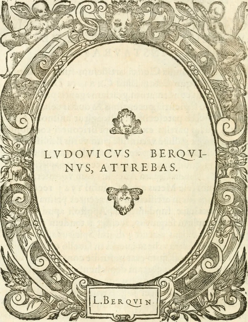 An illustration from Icones, id est, Verae imagines virorvm doctrina simvl et pietate illvstrivm, qvorvm praecipuè ministerio partim bonarum literarum studia sunt restituta, partim vera religio in variis orbis christiani regionibus, nostra patrúmque memoria fuit instaurata: additis eorundem vitae & operae descriptionibus, quibus adiectae sunt nonnullae picturae quas emblemata vocant, 1580, leaf 197