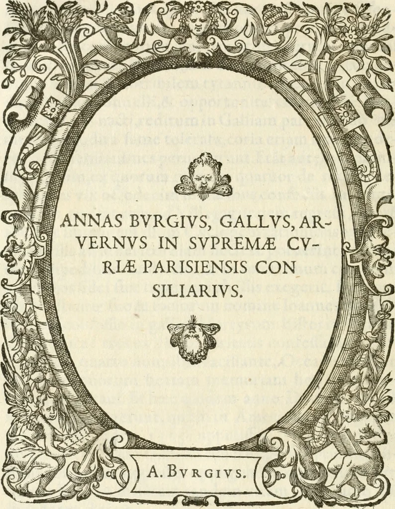 An illustration from Icones, id est, Verae imagines virorvm doctrina simvl et pietate illvstrivm, qvorvm praecipuè ministerio partim bonarum literarum studia sunt restituta, partim vera religio in variis orbis christiani regionibus, nostra patrúmque memoria fuit instaurata: additis eorundem vitae & operae descriptionibus, quibus adiectae sunt nonnullae picturae quas emblemata vocant, 1580, leaf 209