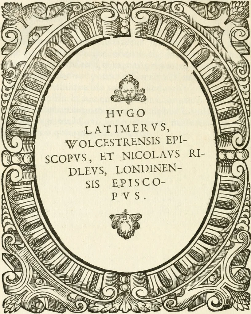 An illustration from Icones, id est, Verae imagines virorvm doctrina simvl et pietate illvstrivm, qvorvm praecipuè ministerio partim bonarum literarum studia sunt restituta, partim vera religio in variis orbis christiani regionibus, nostra patrúmque memoria fuit instaurata: additis eorundem vitae & operae descriptionibus, quibus adiectae sunt nonnullae picturae quas emblemata vocant, 1580, leaf 229