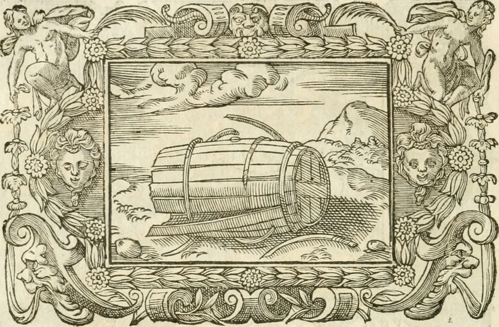 An illustration from Icones, id est, Verae imagines virorvm doctrina simvl et pietate illvstrivm, qvorvm praecipuè ministerio partim bonarum literarum studia sunt restituta, partim vera religio in variis orbis christiani regionibus, nostra patrúmque memoria fuit instaurata: additis eorundem vitae & operae descriptionibus, quibus adiectae sunt nonnullae picturae quas emblemata vocant, 1580, leaf 289
