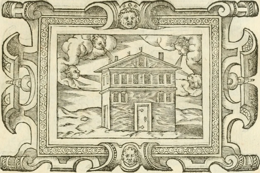 An illustration from Icones, id est, Verae imagines virorvm doctrina simvl et pietate illvstrivm, qvorvm praecipuè ministerio partim bonarum literarum studia sunt restituta, partim vera religio in variis orbis christiani regionibus, nostra patrúmque memoria fuit instaurata: additis eorundem vitae & operae descriptionibus, quibus adiectae sunt nonnullae picturae quas emblemata vocant, 1580, leaf 294