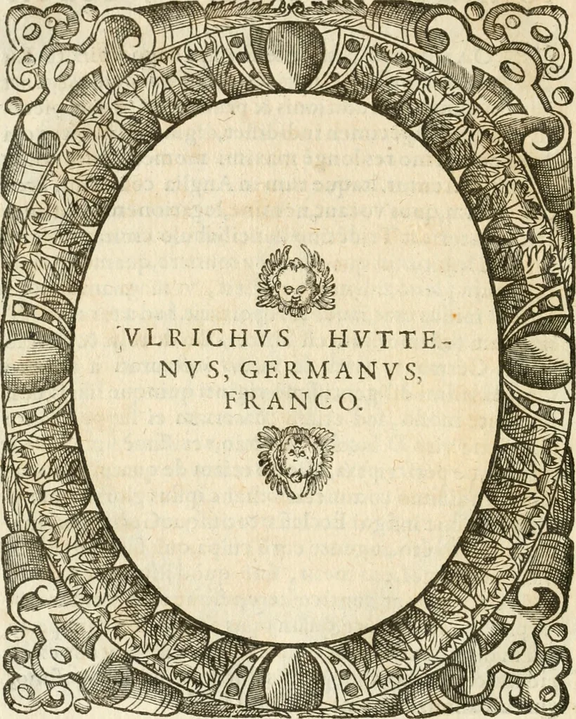 An illustration from Icones, id est, Verae imagines virorvm doctrina simvl et pietate illvstrivm, qvorvm praecipuè ministerio partim bonarum literarum studia sunt restituta, partim vera religio in variis orbis christiani regionibus, nostra patrúmque memoria fuit instaurata: additis eorundem vitae & operae descriptionibus, quibus adiectae sunt nonnullae picturae quas emblemata vocant, 1580, leaf 85