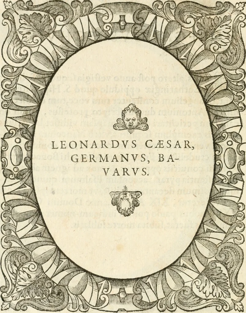 An illustration from Icones, id est, Verae imagines virorvm doctrina simvl et pietate illvstrivm, qvorvm praecipuè ministerio partim bonarum literarum studia sunt restituta, partim vera religio in variis orbis christiani regionibus, nostra patrúmque memoria fuit instaurata: additis eorundem vitae & operae descriptionibus, quibus adiectae sunt nonnullae picturae quas emblemata vocant, 1580, leaf 95