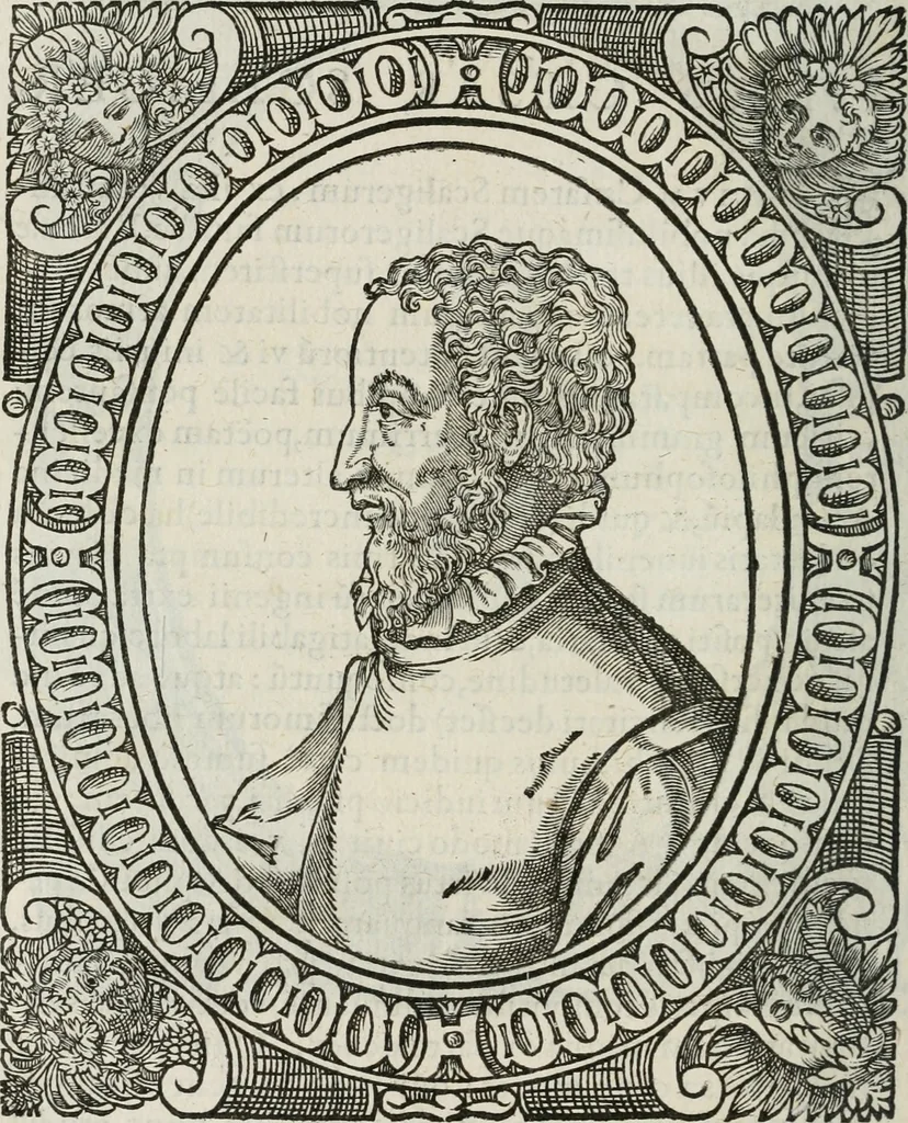 An illustration from Icones, id est, Verae imagines virorum doctrina simul et pietate illustrium, : quorum praecipuè ministerio partim bonarum literarum studia sunt restituta, partim vera religio in variis orbis Christiani regionibus, nostra patrúmque memoria fuit instaurata : additis eorundem vitae & operae descriptionibus, quibus adiectae sunt nonnullae picturae quas emblemata vocant., 1580, leaf 175