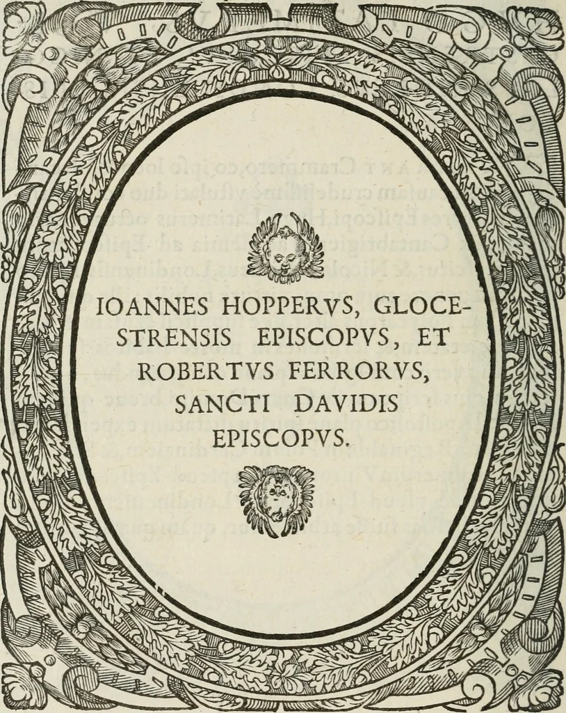 An illustration from Icones, id est, Verae imagines virorum doctrina simul et pietate illustrium, : quorum praecipuè ministerio partim bonarum literarum studia sunt restituta, partim vera religio in variis orbis Christiani regionibus, nostra patrúmque memoria fuit instaurata : additis eorundem vitae & operae descriptionibus, quibus adiectae sunt nonnullae picturae quas emblemata vocant., 1580, leaf 229
