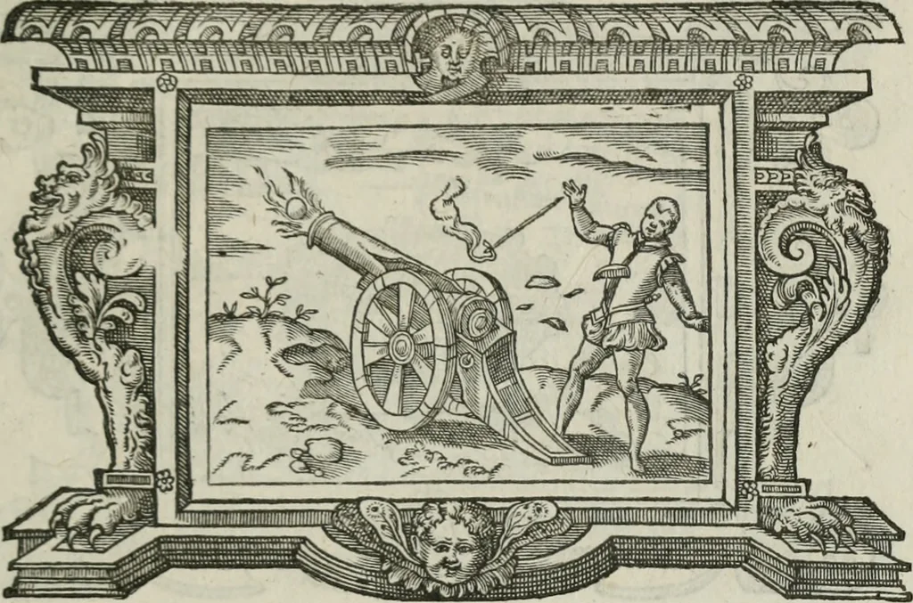 An illustration from Icones, id est, Verae imagines virorum doctrina simul et pietate illustrium, : quorum praecipuè ministerio partim bonarum literarum studia sunt restituta, partim vera religio in variis orbis Christiani regionibus, nostra patrúmque memoria fuit instaurata : additis eorundem vitae & operae descriptionibus, quibus adiectae sunt nonnullae picturae quas emblemata vocant., 1580, leaf 282