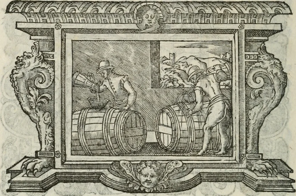An illustration from Icones, id est, Verae imagines virorum doctrina simul et pietate illustrium, : quorum praecipuè ministerio partim bonarum literarum studia sunt restituta, partim vera religio in variis orbis Christiani regionibus, nostra patrúmque memoria fuit instaurata : additis eorundem vitae & operae descriptionibus, quibus adiectae sunt nonnullae picturae quas emblemata vocant., 1580, leaf 305
