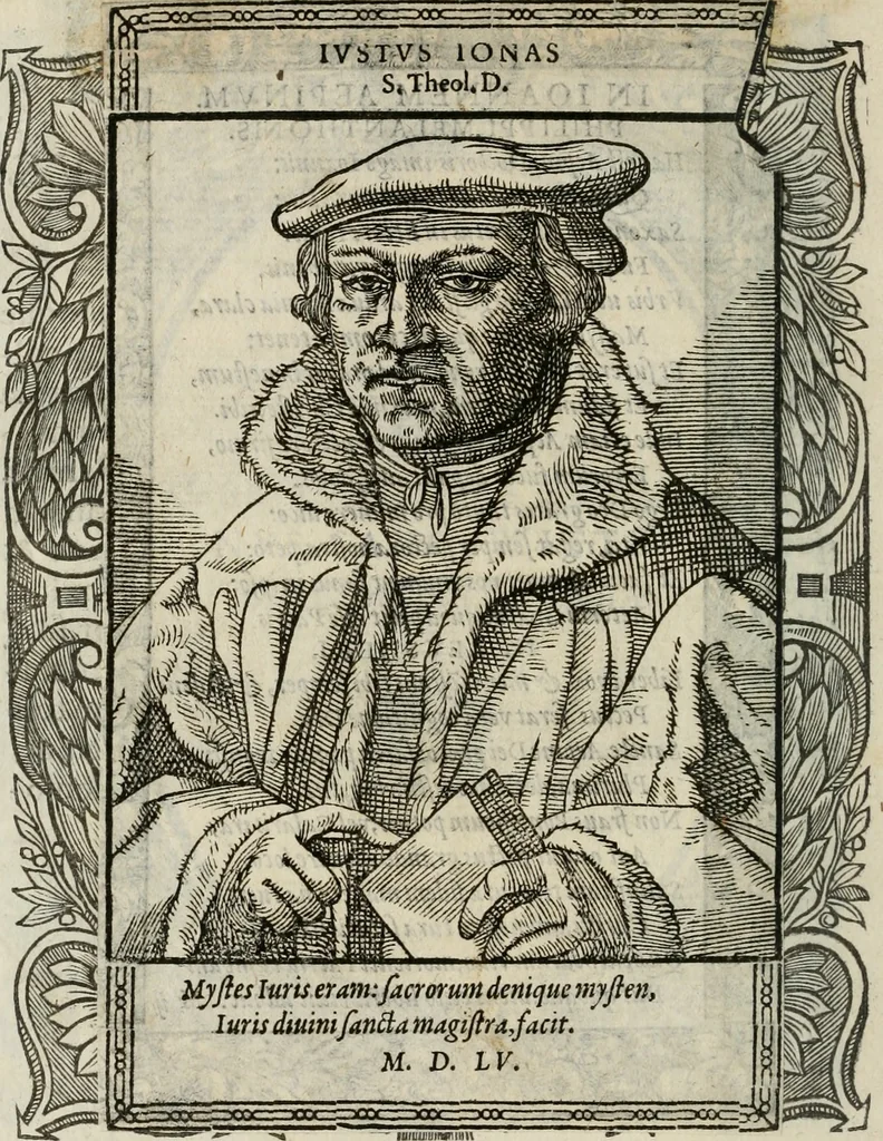 An illustration from Icones, id est, Verae imagines virorum doctrina simul et pietate illustrium, : quorum praecipuè ministerio partim bonarum literarum studia sunt restituta, partim vera religio in variis orbis Christiani regionibus, nostra patrúmque memoria fuit instaurata : additis eorundem vitae & operae descriptionibus, quibus adiectae sunt nonnullae picturae quas emblemata vocant., 1580, leaf 47