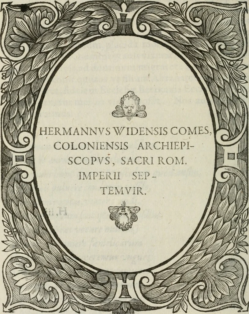 An illustration from Icones, id est, Verae imagines virorum doctrina simul et pietate illustrium, : quorum praecipuè ministerio partim bonarum literarum studia sunt restituta, partim vera religio in variis orbis Christiani regionibus, nostra patrúmque memoria fuit instaurata : additis eorundem vitae & operae descriptionibus, quibus adiectae sunt nonnullae picturae quas emblemata vocant., 1580, leaf 75