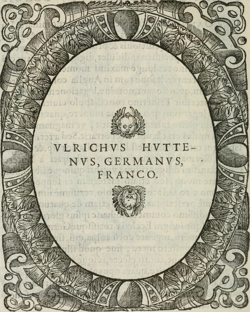 An illustration from Icones, id est, Verae imagines virorum doctrina simul et pietate illustrium, : quorum praecipuè ministerio partim bonarum literarum studia sunt restituta, partim vera religio in variis orbis Christiani regionibus, nostra patrúmque memoria fuit instaurata : additis eorundem vitae & operae descriptionibus, quibus adiectae sunt nonnullae picturae quas emblemata vocant., 1580, leaf 83