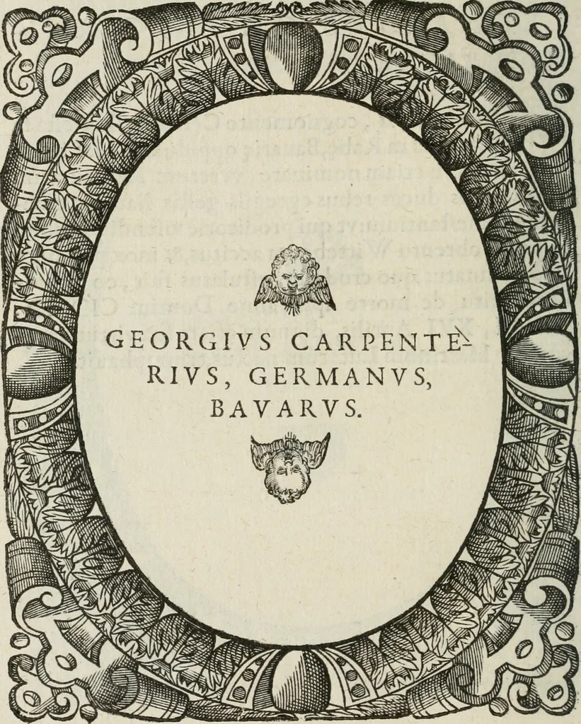 An illustration from Icones, id est, Verae imagines virorum doctrina simul et pietate illustrium, : quorum praecipuè ministerio partim bonarum literarum studia sunt restituta, partim vera religio in variis orbis Christiani regionibus, nostra patrúmque memoria fuit instaurata : additis eorundem vitae & operae descriptionibus, quibus adiectae sunt nonnullae picturae quas emblemata vocant., 1580, leaf 95