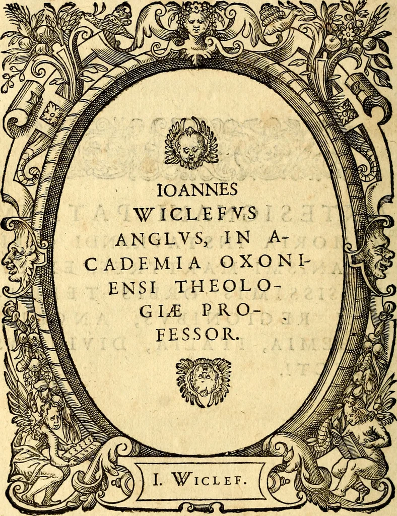 An illustration from Icones, id est verae imagines virorum doctrina simul et pietate illustrium, quorum praecipuè ministerio partim bonarum literarum studia sunt restituta, partim vera religio in variis orbis Christiani regionibus, nostra patrúmque memoria fuit instaurata: additis eorundem vitae & operae descriptionibus, quibus adiectae sunt nonnullae picturae quas emblemata vocant, 1580, leaf 13