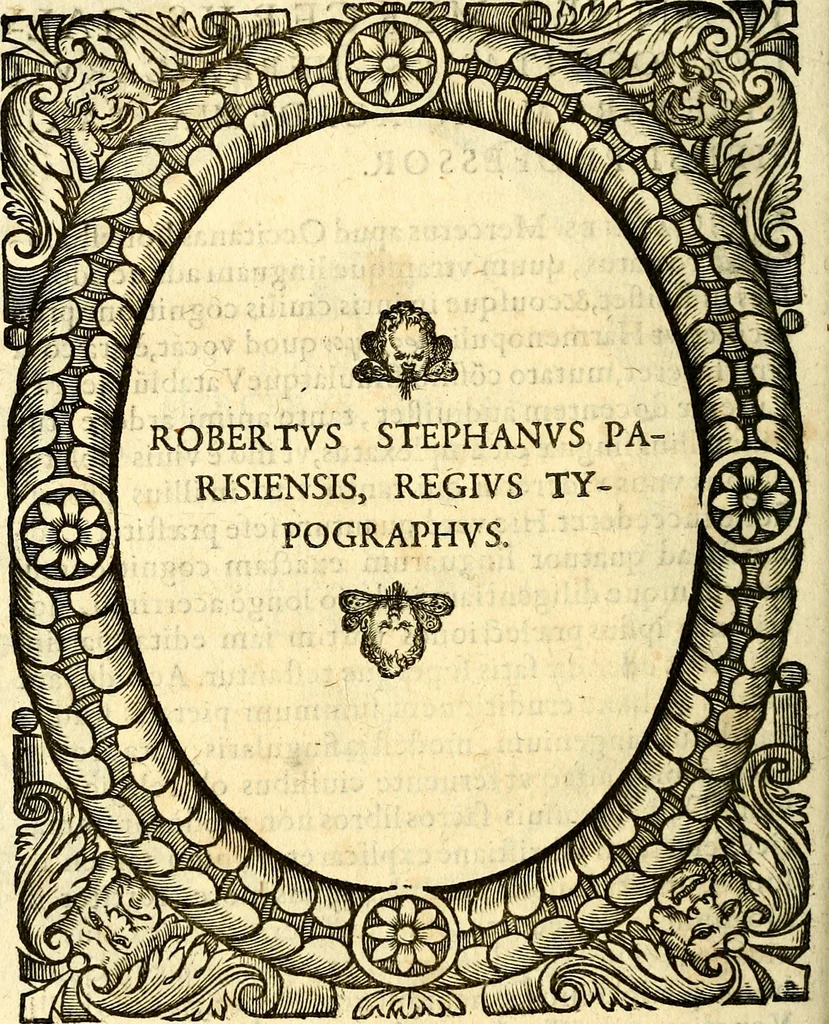 An illustration from Icones, id est verae imagines virorum doctrina simul et pietate illustrium, quorum praecipuè ministerio partim bonarum literarum studia sunt restituta, partim vera religio in variis orbis Christiani regionibus, nostra patrúmque memoria fuit instaurata: additis eorundem vitae & operae descriptionibus, quibus adiectae sunt nonnullae picturae quas emblemata vocant, 1580, leaf 181