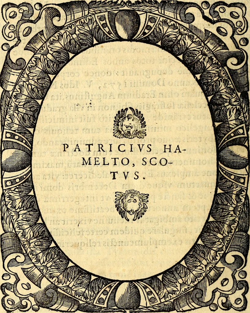 An illustration from Icones, id est verae imagines virorum doctrina simul et pietate illustrium, quorum praecipuè ministerio partim bonarum literarum studia sunt restituta, partim vera religio in variis orbis Christiani regionibus, nostra patrúmque memoria fuit instaurata: additis eorundem vitae & operae descriptionibus, quibus adiectae sunt nonnullae picturae quas emblemata vocant, 1580, leaf 235