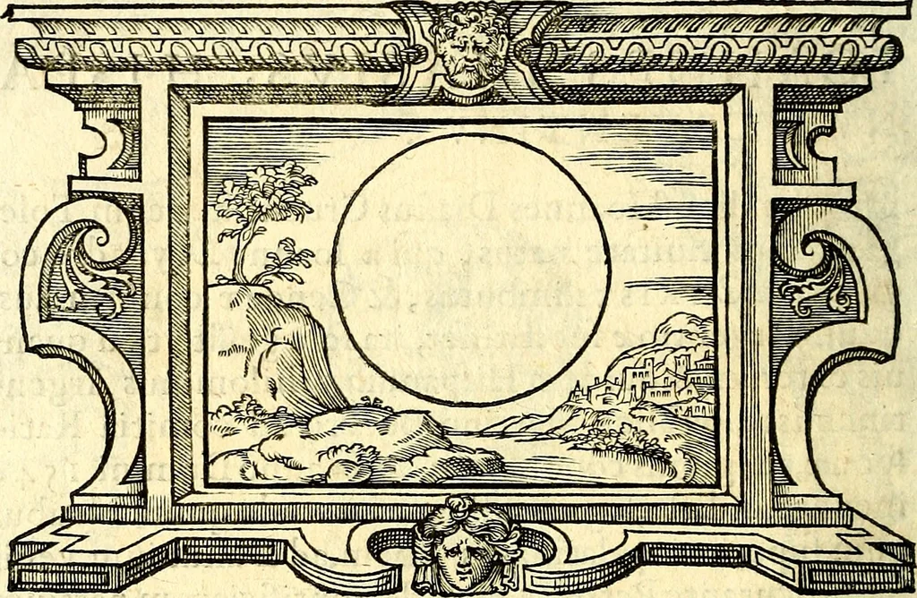 An illustration from Icones, id est verae imagines virorum doctrina simul et pietate illustrium, quorum praecipuè ministerio partim bonarum literarum studia sunt restituta, partim vera religio in variis orbis Christiani regionibus, nostra patrúmque memoria fuit instaurata: additis eorundem vitae & operae descriptionibus, quibus adiectae sunt nonnullae picturae quas emblemata vocant, 1580, leaf 273