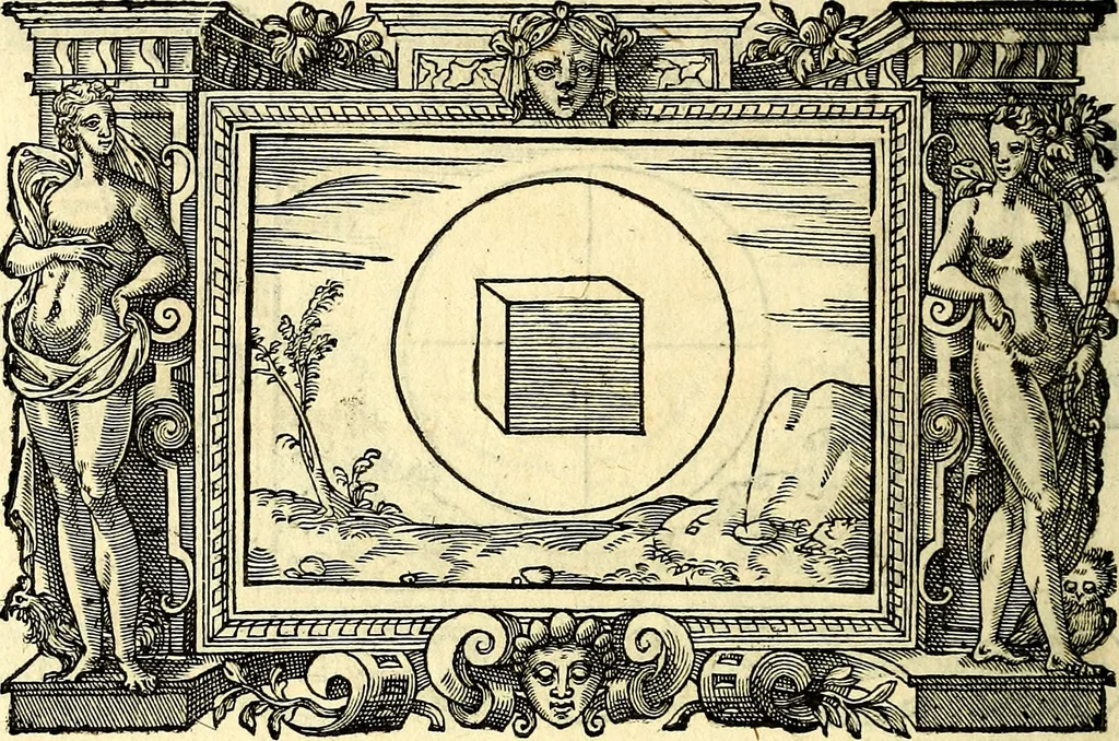 An illustration from Icones, id est verae imagines virorum doctrina simul et pietate illustrium, quorum praecipuè ministerio partim bonarum literarum studia sunt restituta, partim vera religio in variis orbis Christiani regionibus, nostra patrúmque memoria fuit instaurata: additis eorundem vitae & operae descriptionibus, quibus adiectae sunt nonnullae picturae quas emblemata vocant, 1580, leaf 275