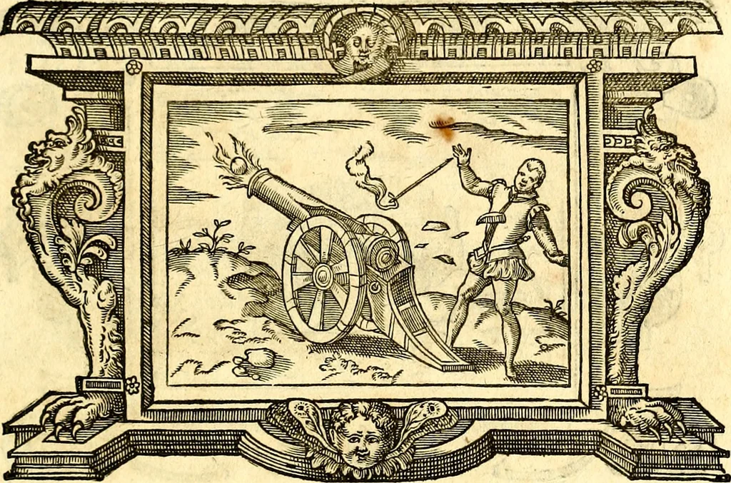 An illustration from Icones, id est verae imagines virorum doctrina simul et pietate illustrium, quorum praecipuè ministerio partim bonarum literarum studia sunt restituta, partim vera religio in variis orbis Christiani regionibus, nostra patrúmque memoria fuit instaurata: additis eorundem vitae & operae descriptionibus, quibus adiectae sunt nonnullae picturae quas emblemata vocant, 1580, leaf 280