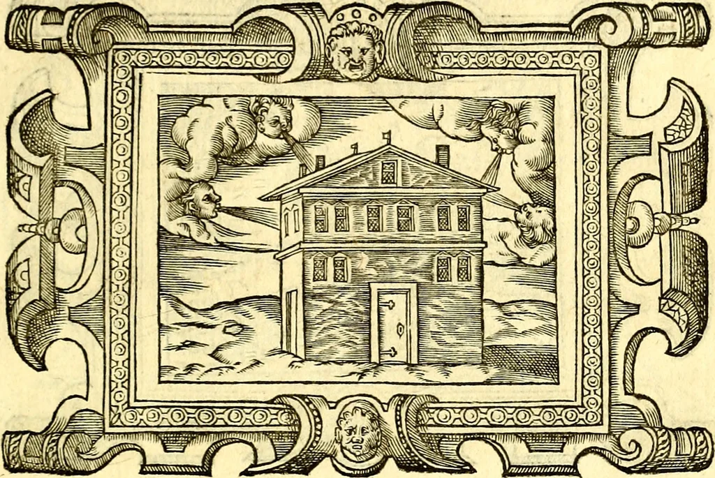 An illustration from Icones, id est verae imagines virorum doctrina simul et pietate illustrium, quorum praecipuè ministerio partim bonarum literarum studia sunt restituta, partim vera religio in variis orbis Christiani regionibus, nostra patrúmque memoria fuit instaurata: additis eorundem vitae & operae descriptionibus, quibus adiectae sunt nonnullae picturae quas emblemata vocant, 1580, leaf 290