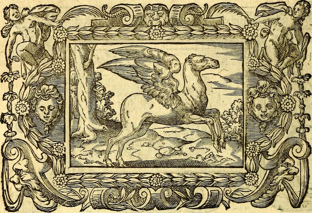 An illustration from Icones, id est verae imagines virorum doctrina simul et pietate illustrium, quorum praecipuè ministerio partim bonarum literarum studia sunt restituta, partim vera religio in variis orbis Christiani regionibus, nostra patrúmque memoria fuit instaurata: additis eorundem vitae & operae descriptionibus, quibus adiectae sunt nonnullae picturae quas emblemata vocant, 1580, leaf 301