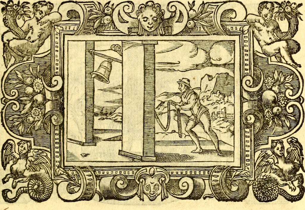 An illustration from Icones, id est verae imagines virorum doctrina simul et pietate illustrium, quorum praecipuè ministerio partim bonarum literarum studia sunt restituta, partim vera religio in variis orbis Christiani regionibus, nostra patrúmque memoria fuit instaurata: additis eorundem vitae & operae descriptionibus, quibus adiectae sunt nonnullae picturae quas emblemata vocant, 1580, leaf 302