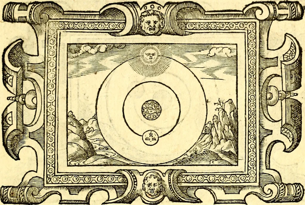 An illustration from Icones, id est verae imagines virorum doctrina simul et pietate illustrium, quorum praecipuè ministerio partim bonarum literarum studia sunt restituta, partim vera religio in variis orbis Christiani regionibus, nostra patrúmque memoria fuit instaurata: additis eorundem vitae & operae descriptionibus, quibus adiectae sunt nonnullae picturae quas emblemata vocant, 1580, leaf 312