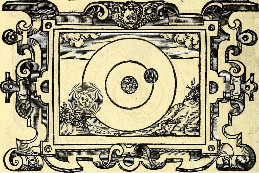 An illustration from Icones, id est verae imagines virorum doctrina simul et pietate illustrium, quorum praecipuè ministerio partim bonarum literarum studia sunt restituta, partim vera religio in variis orbis Christiani regionibus, nostra patrúmque memoria fuit instaurata: additis eorundem vitae & operae descriptionibus, quibus adiectae sunt nonnullae picturae quas emblemata vocant, 1580, leaf 313