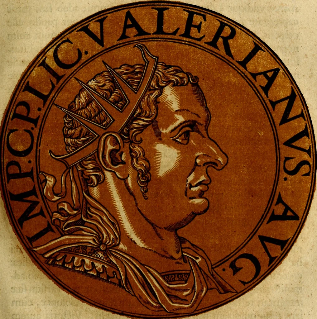 An illustration from Icones imperatorvm romanorvm, ex priscis numismatibus ad viuum delineatae, & breui narratione historicâ, 1645, leaf 110