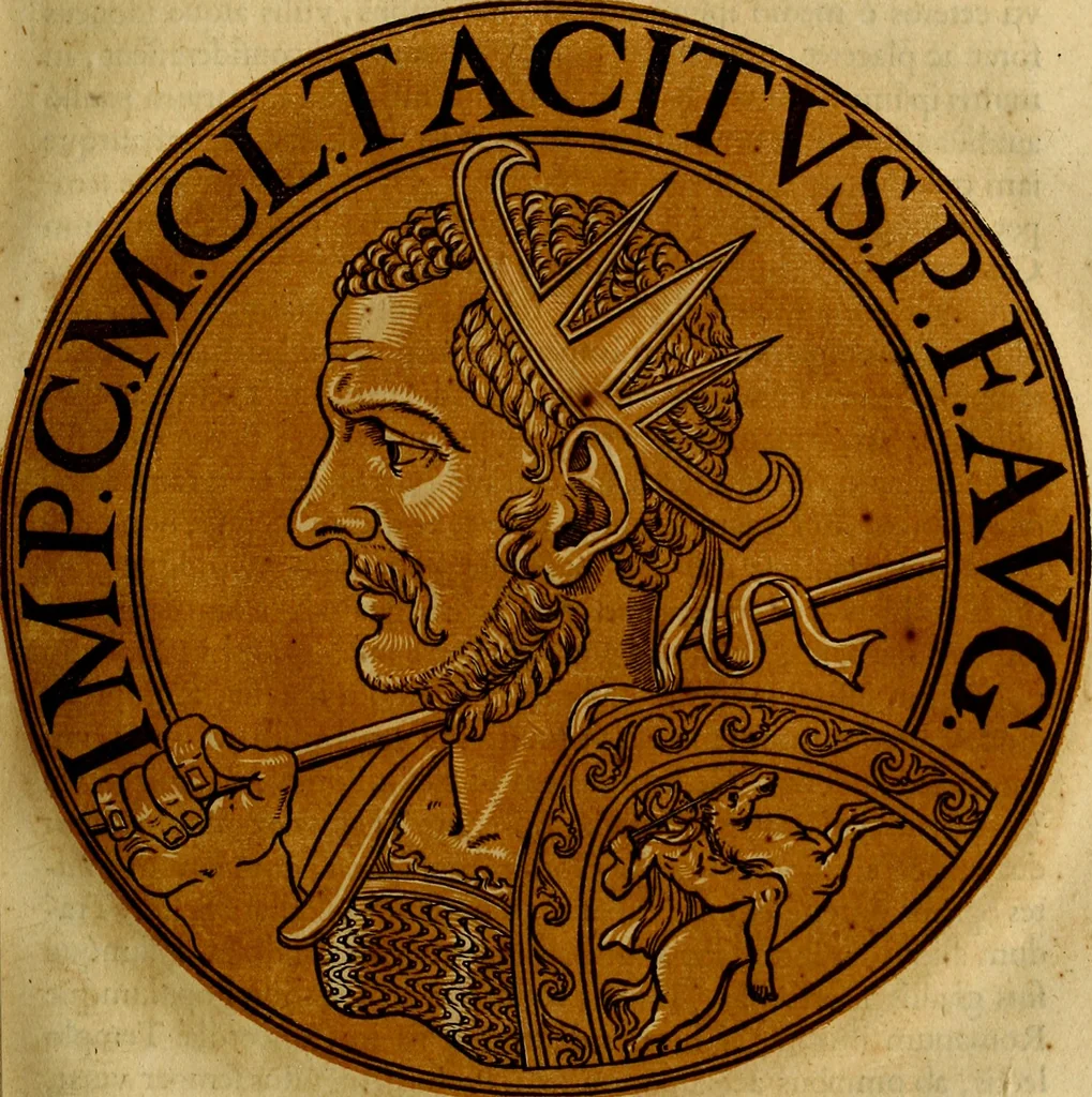 An illustration from Icones imperatorvm romanorvm, ex priscis numismatibus ad viuum delineatae, & breui narratione historicâ, 1645, leaf 124