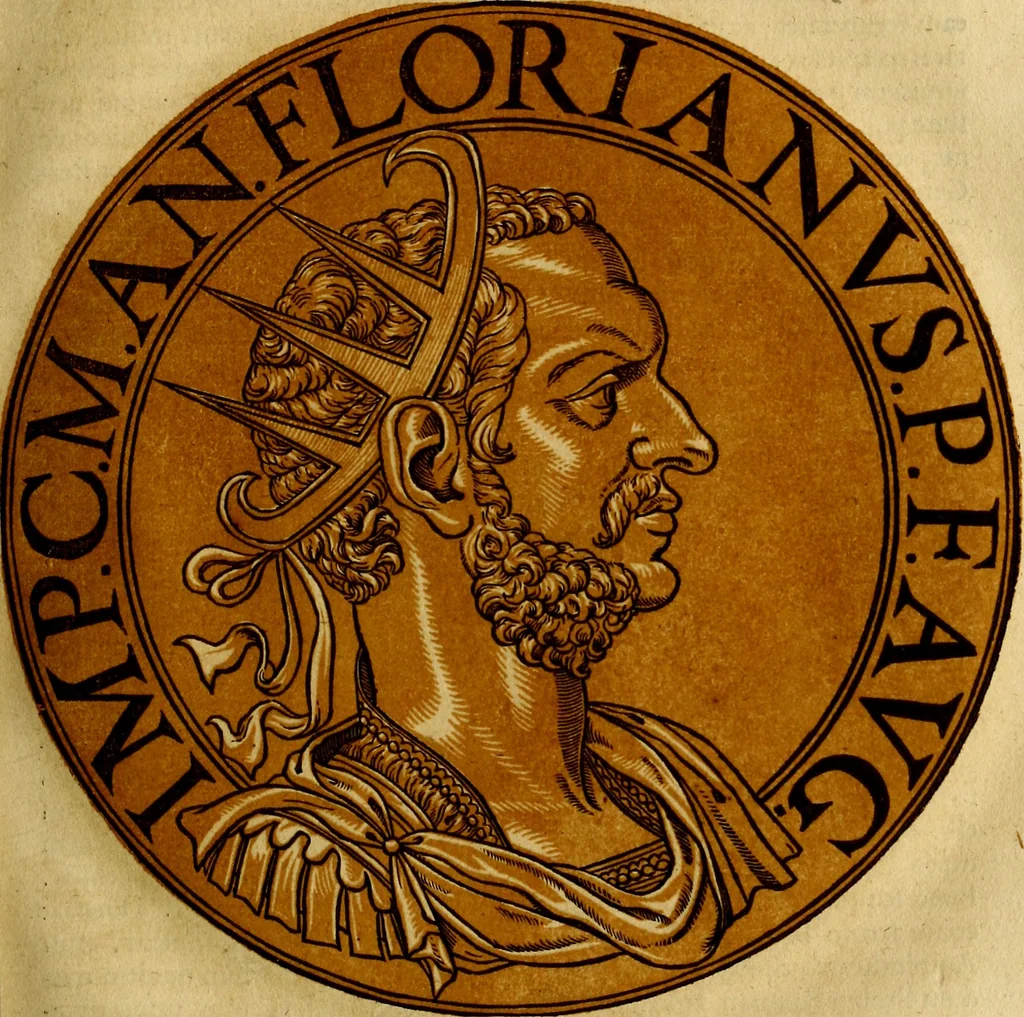 An illustration from Icones imperatorvm romanorvm, ex priscis numismatibus ad viuum delineatae, & breui narratione historicâ, 1645, leaf 126