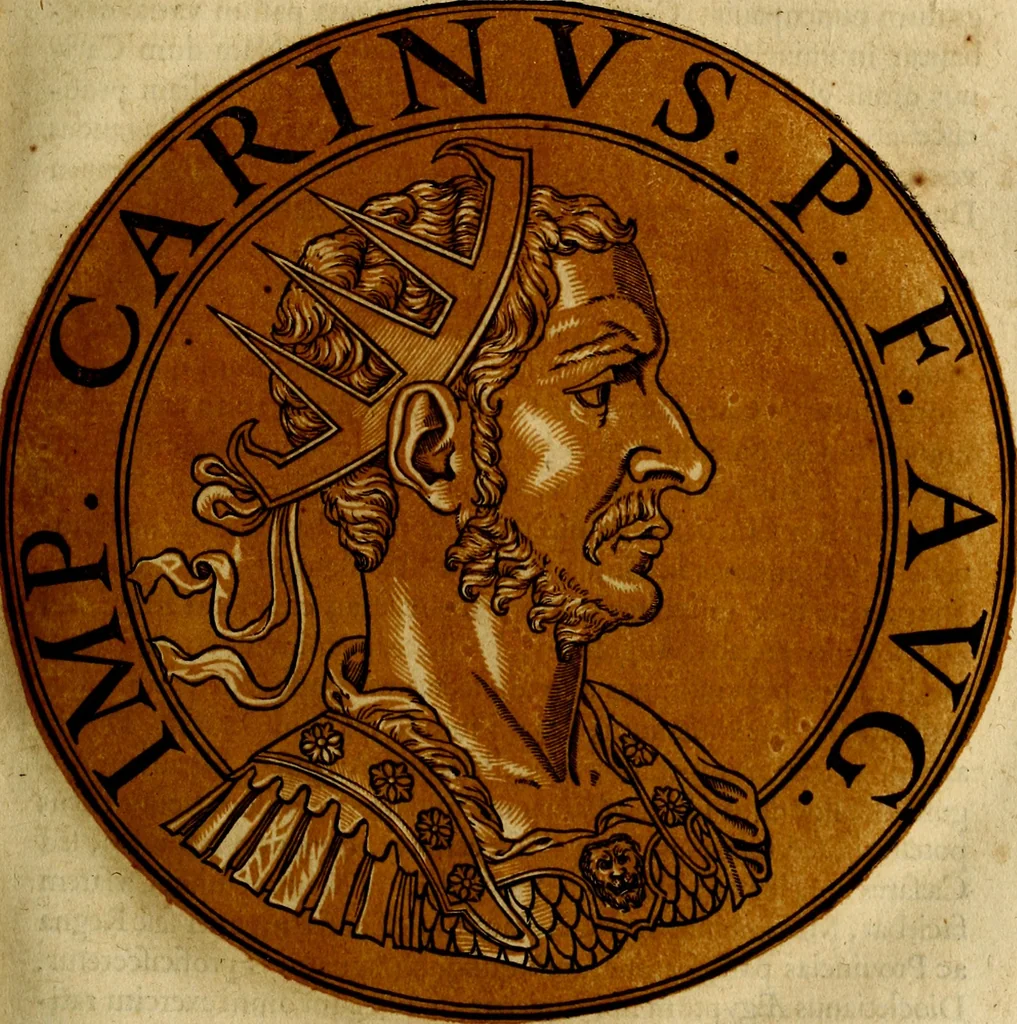 An illustration from Icones imperatorvm romanorvm, ex priscis numismatibus ad viuum delineatae, & breui narratione historicâ, 1645, leaf 134