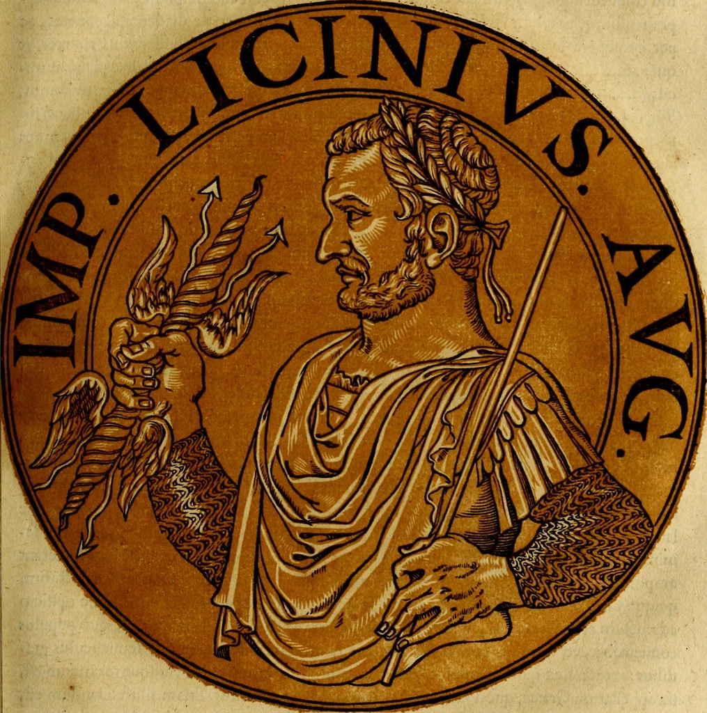 An illustration from Icones imperatorvm romanorvm, ex priscis numismatibus ad viuum delineatae, & breui narratione historicâ, 1645, leaf 150