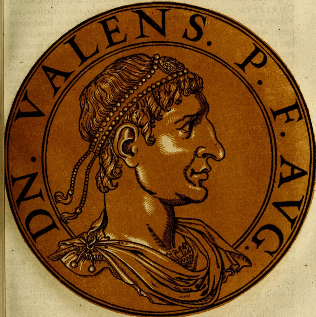 An illustration from Icones imperatorvm romanorvm, ex priscis numismatibus ad viuum delineatae, & breui narratione historicâ, 1645, leaf 174
