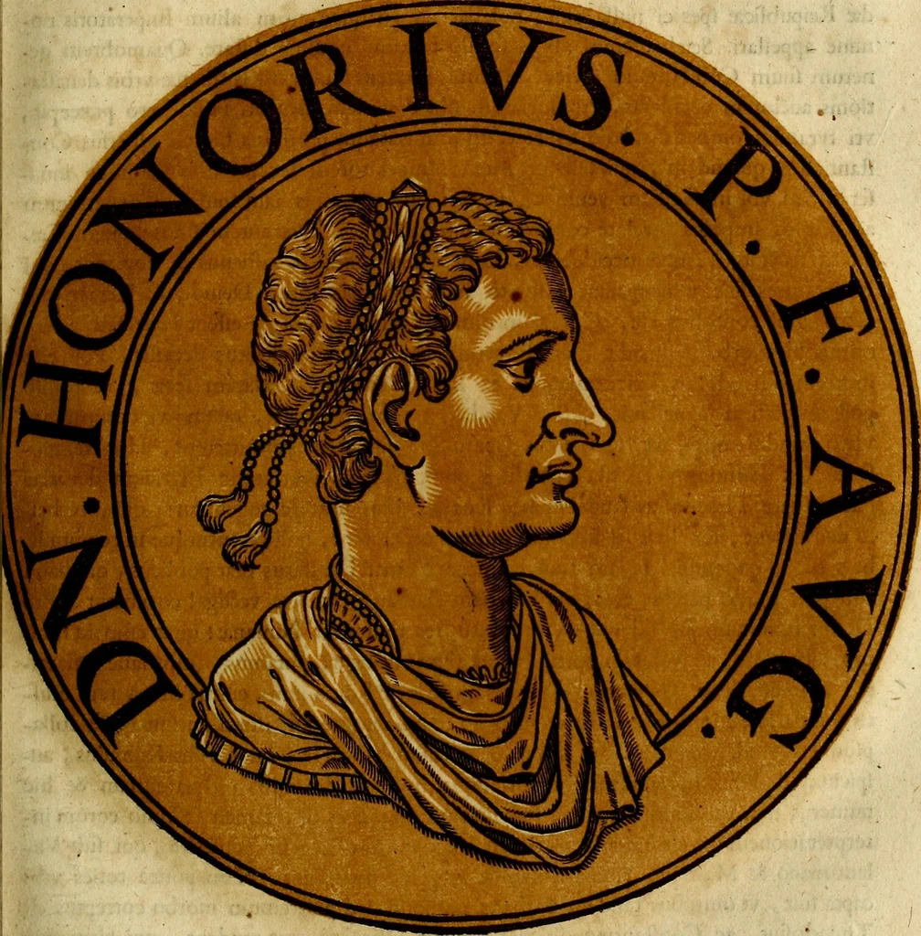 An illustration from Icones imperatorvm romanorvm, ex priscis numismatibus ad viuum delineatae, & breui narratione historicâ, 1645, leaf 186