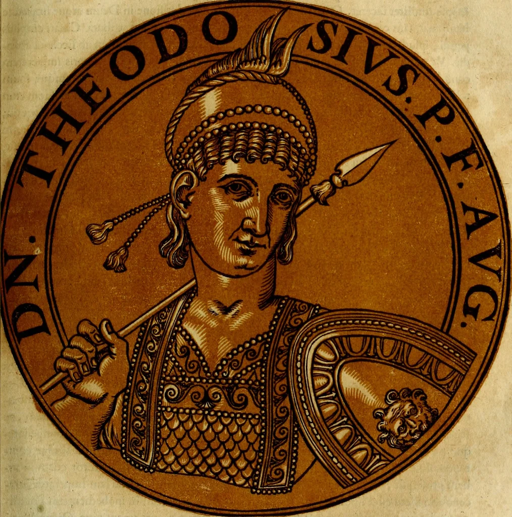 An illustration from Icones imperatorvm romanorvm, ex priscis numismatibus ad viuum delineatae, & breui narratione historicâ, 1645, leaf 228