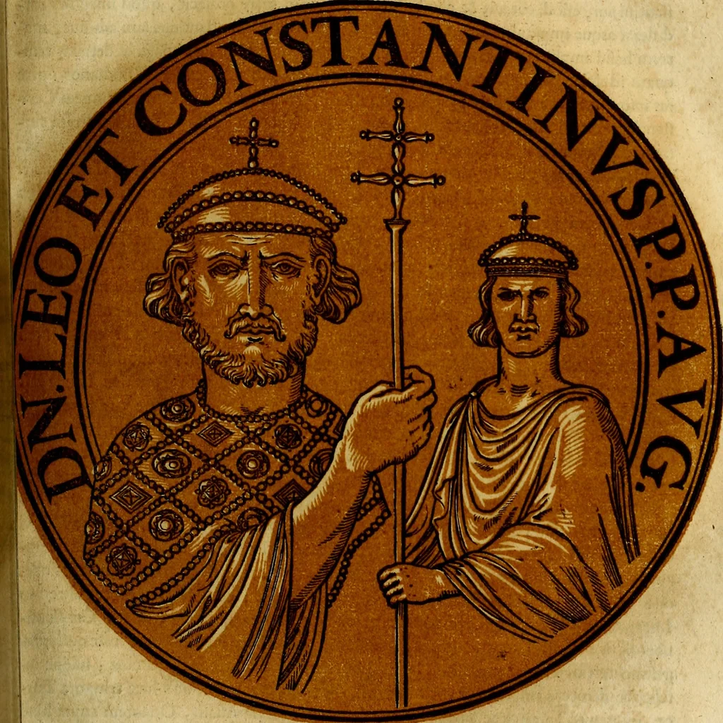 An illustration from Icones imperatorvm romanorvm, ex priscis numismatibus ad viuum delineatae, & breui narratione historicâ, 1645, leaf 234