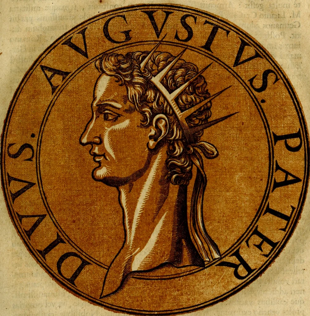 An illustration from Icones imperatorvm romanorvm, ex priscis numismatibus ad viuum delineatae, & breui narratione historicâ, 1645, leaf 24