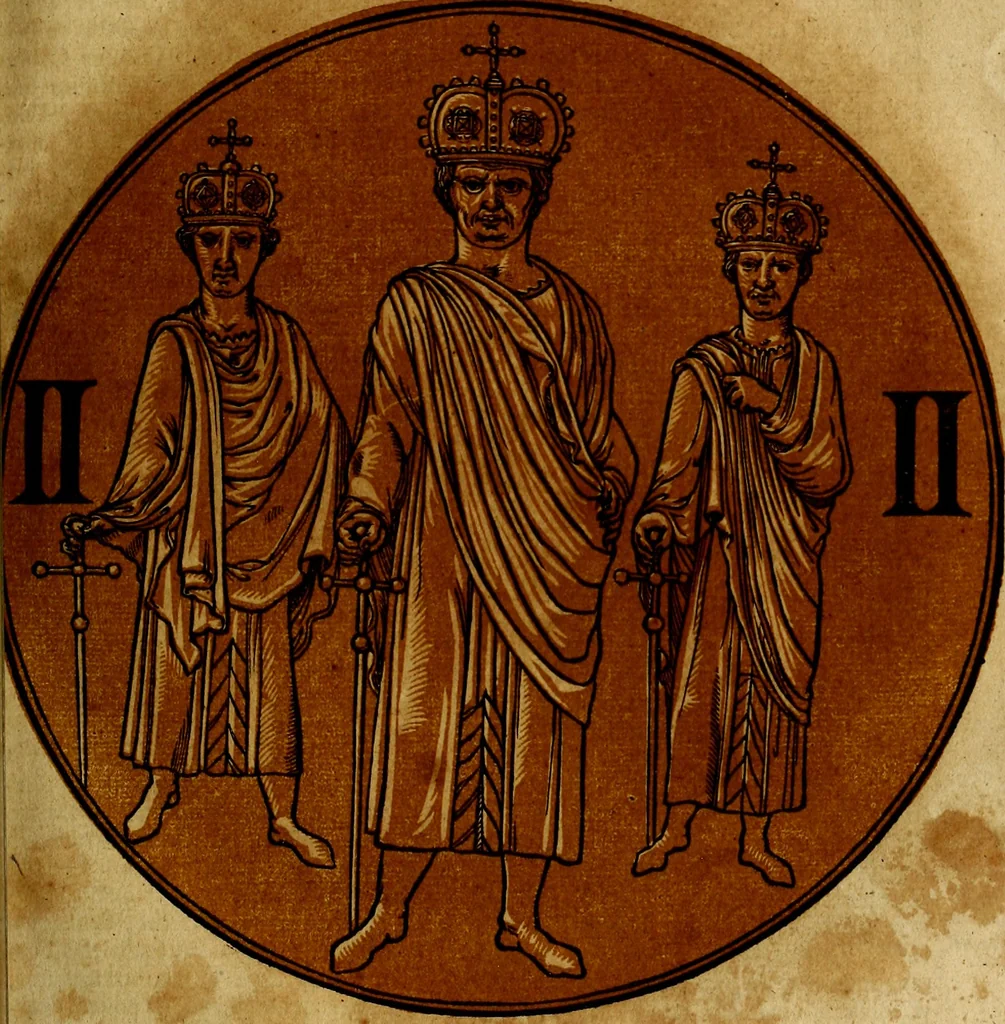 An illustration from Icones imperatorvm romanorvm, ex priscis numismatibus ad viuum delineatae, & breui narratione historicâ, 1645, leaf 246